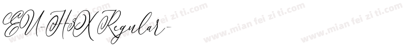 EU-H3X Regular字体转换